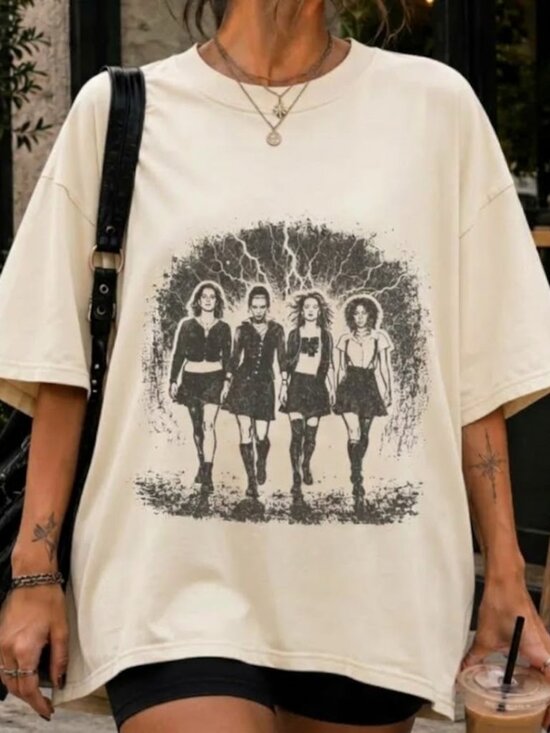 Gildan Tops - The Craft Movie Graphic Tee Vintage Ivory Oversized Witch T-Shirt